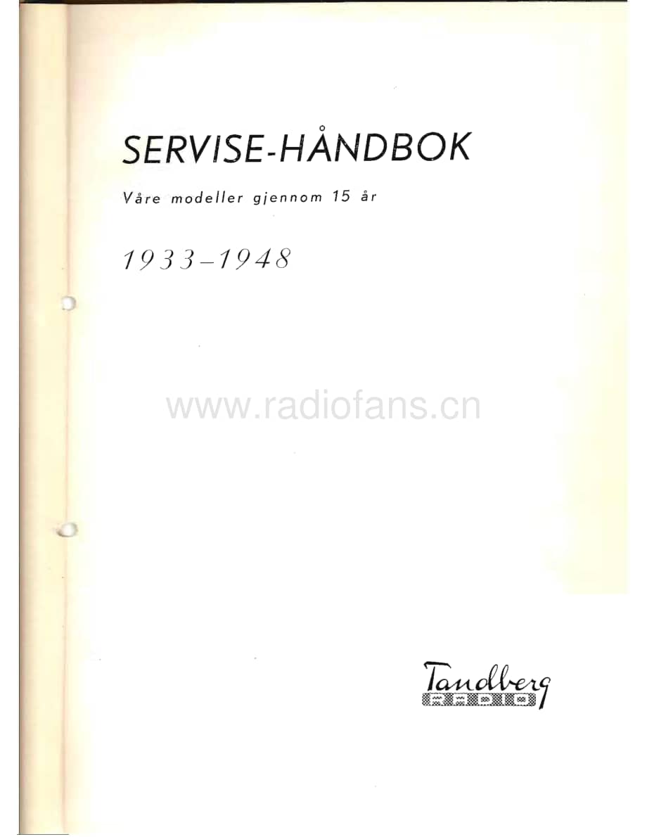 Tandberg-Service_1933-1948-Service-Manual电路原理图.pdf_第3页