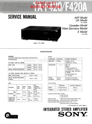 Sony-TA-F420A-Service-Manual电路原理图.pdf