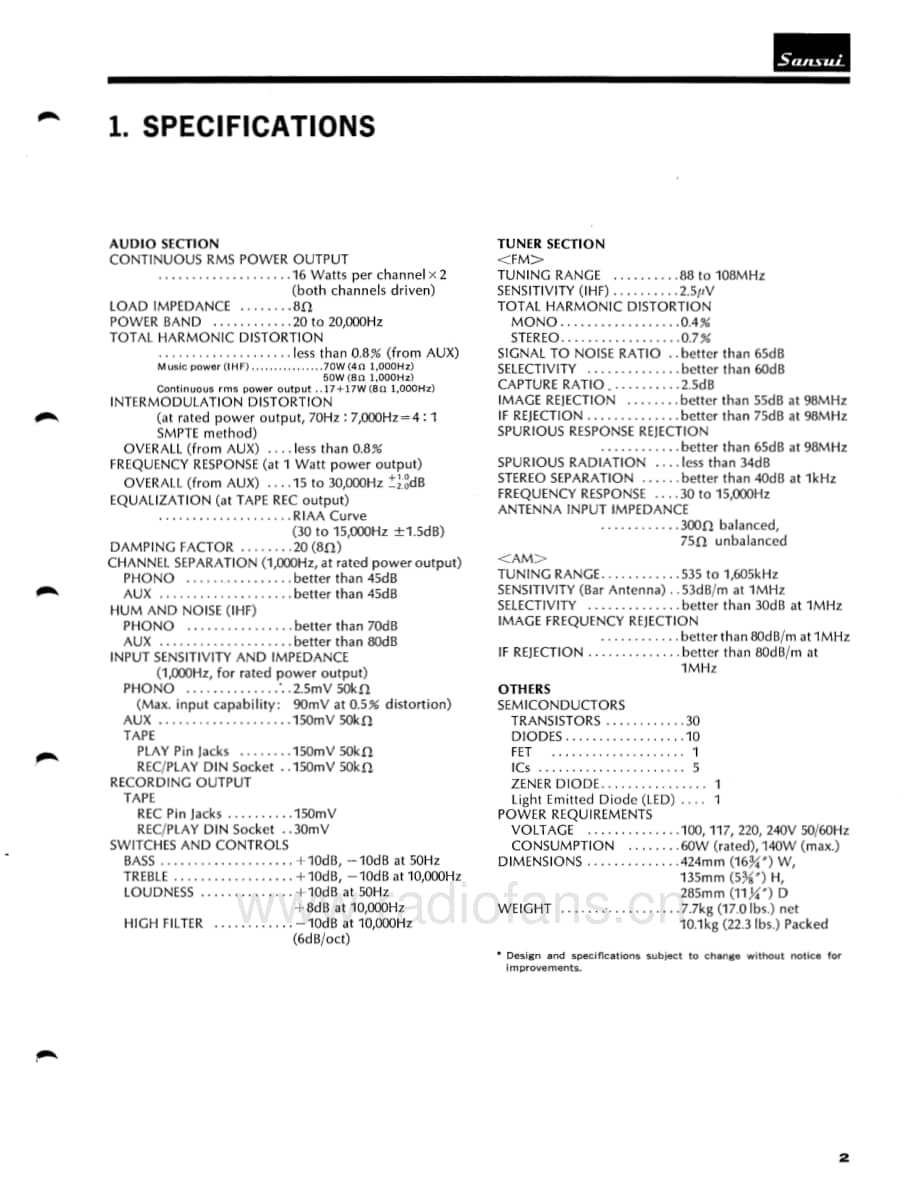 Sansui-551-Service-Manual电路原理图.pdf_第3页