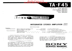 Sony-TA-F45-Service-Manual电路原理图.pdf