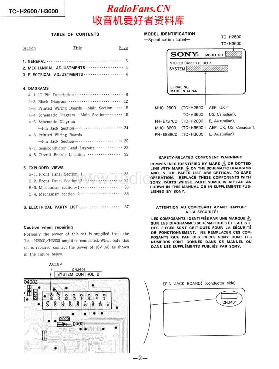 Sony-TC-H3600-Service-Manual电路原理图.pdf_第2页