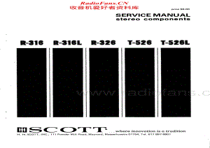 Scott-R316-R316L-R326-T526-T526L-Service-Manual电路原理图.pdf