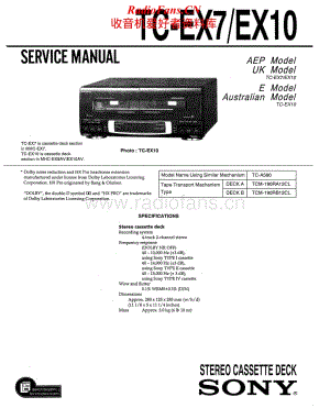 Sony-TC-EX10-Service-Manual电路原理图.pdf