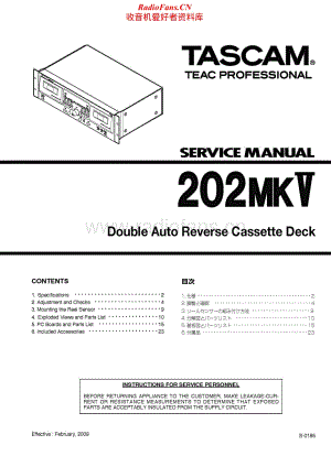 Tascam-202-Mk-V-Service-Manual电路原理图.pdf