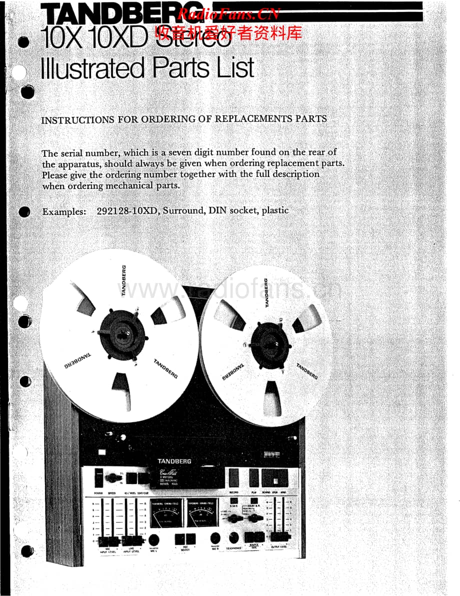 Tandberg-10-X-Service-Manual电路原理图.pdf_第1页