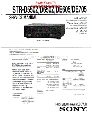 Sony-STR-DE605-Service-Manual电路原理图.pdf