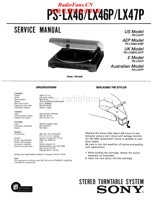 Sony-PS-LX46-Service-Manual电路原理图.pdf