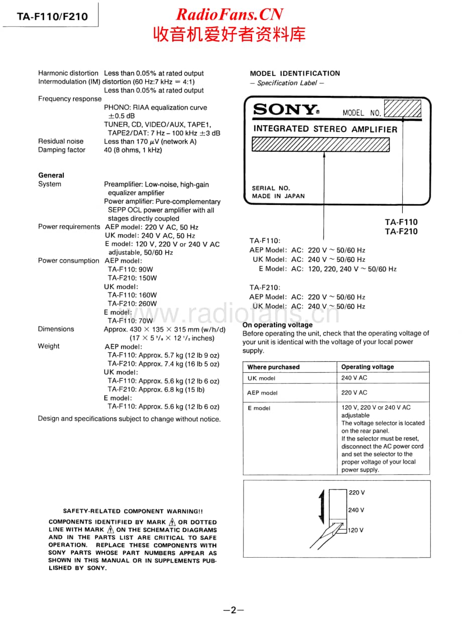 Sony-TA-F210-Service-Manual电路原理图.pdf_第2页