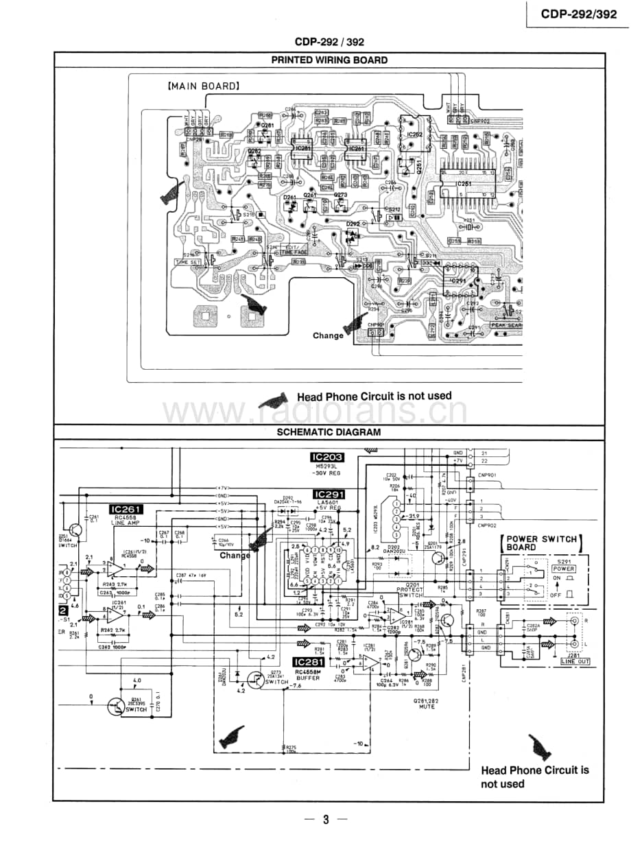 Sony-CDP-292-Service-Manual电路原理图.pdf_第3页