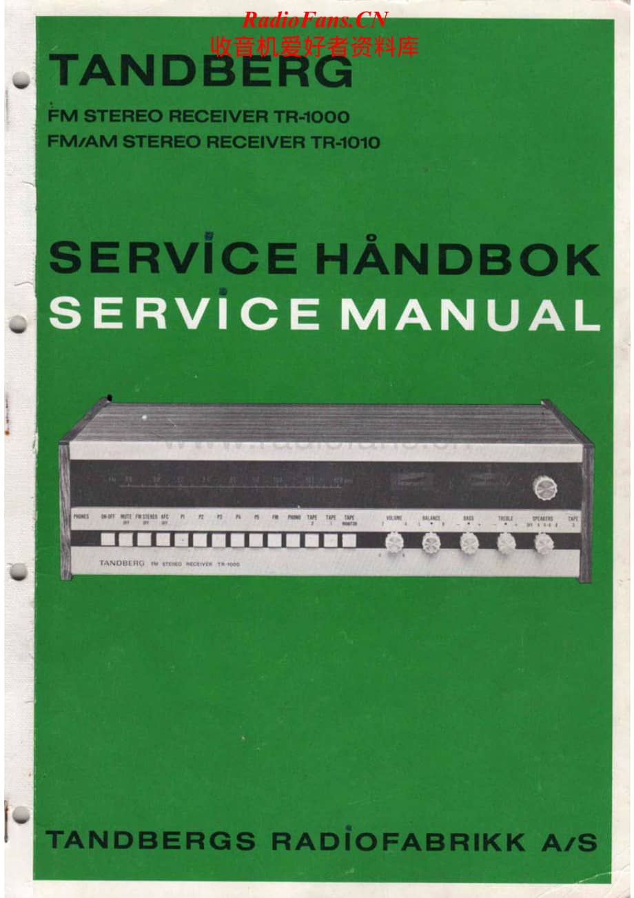 Tandberg-TR-1010-Service-Manual电路原理图.pdf_第1页