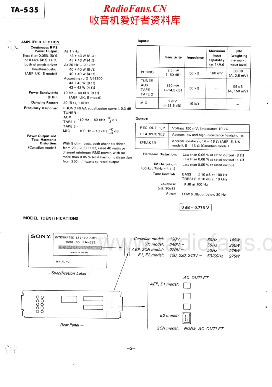 Sony-TA-535-Service-Manual电路原理图.pdf_第2页