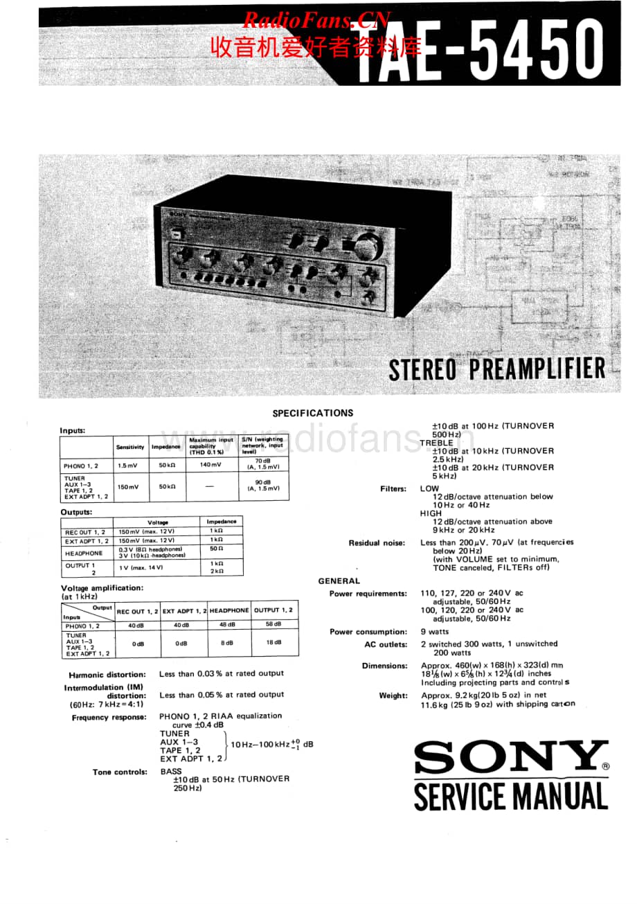 Sony-TAE-5450-Service-Manual电路原理图.pdf_第1页