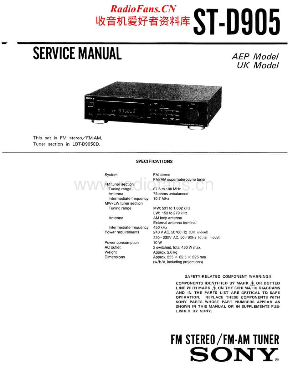 Sony-ST-D905-Service-Manual电路原理图.pdf_第1页