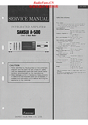 Sansui-A-500-Service-Manual电路原理图.pdf