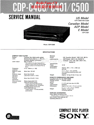 Sony-CDP-C400-Service-Manual电路原理图.pdf