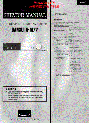 Sansui-AM-77-Service-Manual电路原理图.pdf