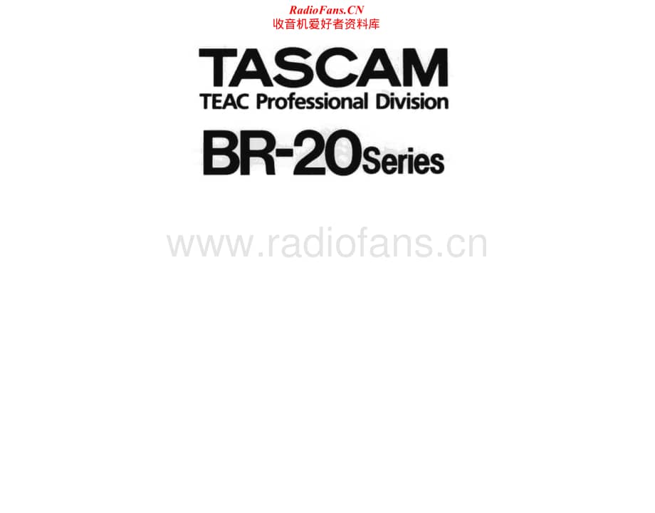 Tascam-BR-20-Service-Manual电路原理图.pdf_第1页