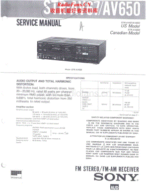 Sony-STR-AV650-Service-Manual电路原理图.pdf