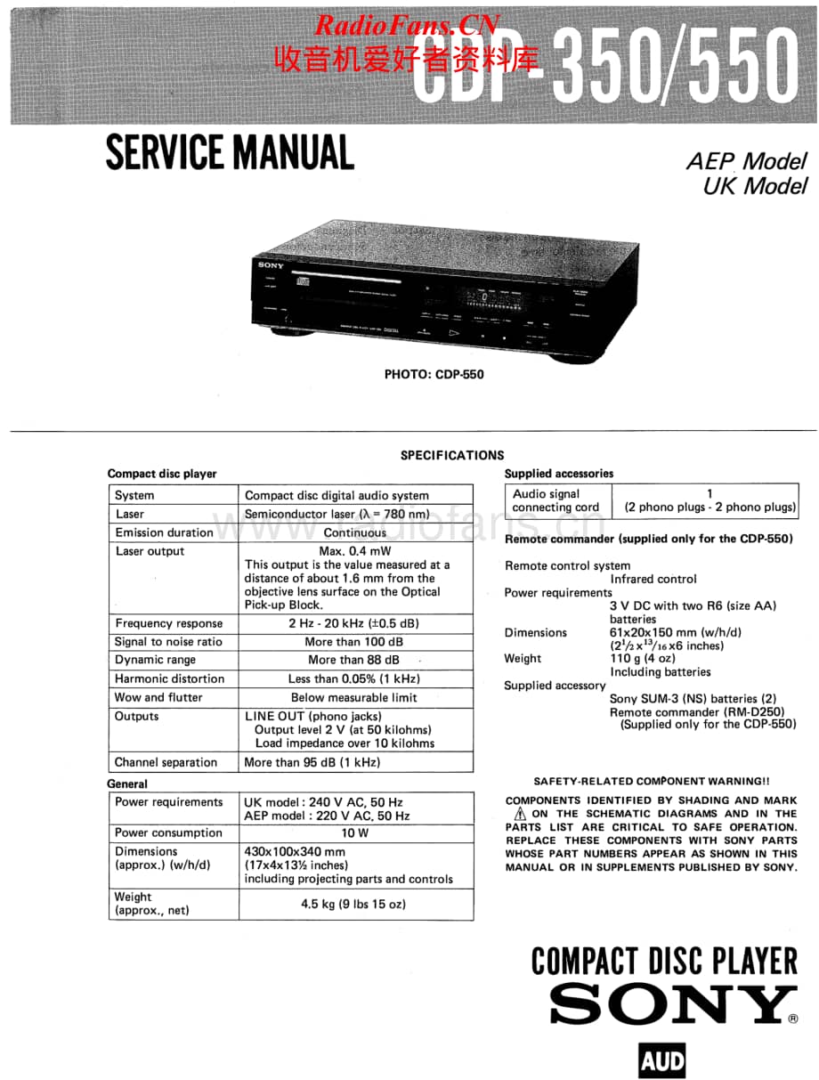 Sony-CDP-350-Service-Manual电路原理图.pdf_第1页