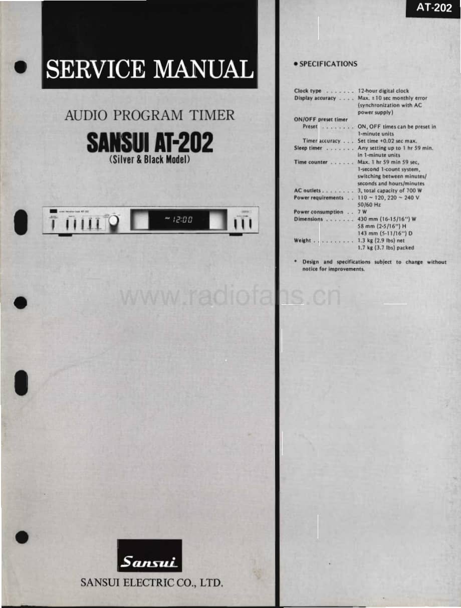 Sansui-AT-210-Service-Manual电路原理图.pdf_第3页