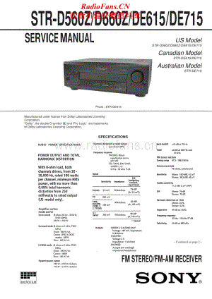 Sony-STR-DE715-Service-Manual电路原理图.pdf