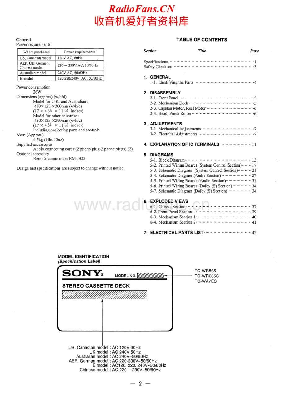 Sony-TC-WR665S-Service-Manual电路原理图.pdf_第2页