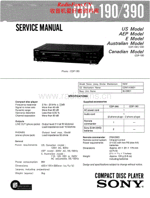 Sony-CDP-190-Service-Manual电路原理图.pdf