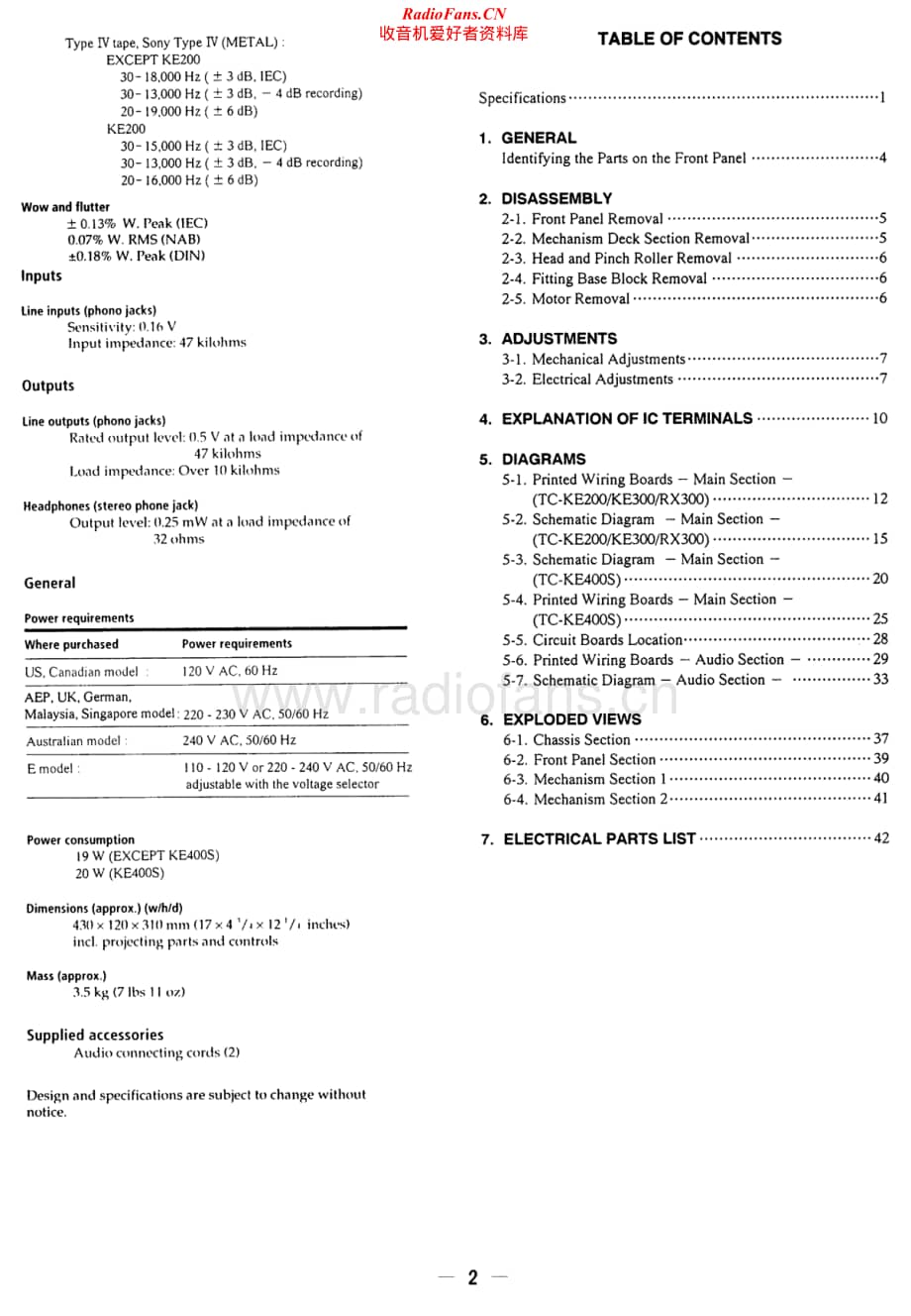 Sony-TC-KE300-Service-Manual电路原理图.pdf_第2页