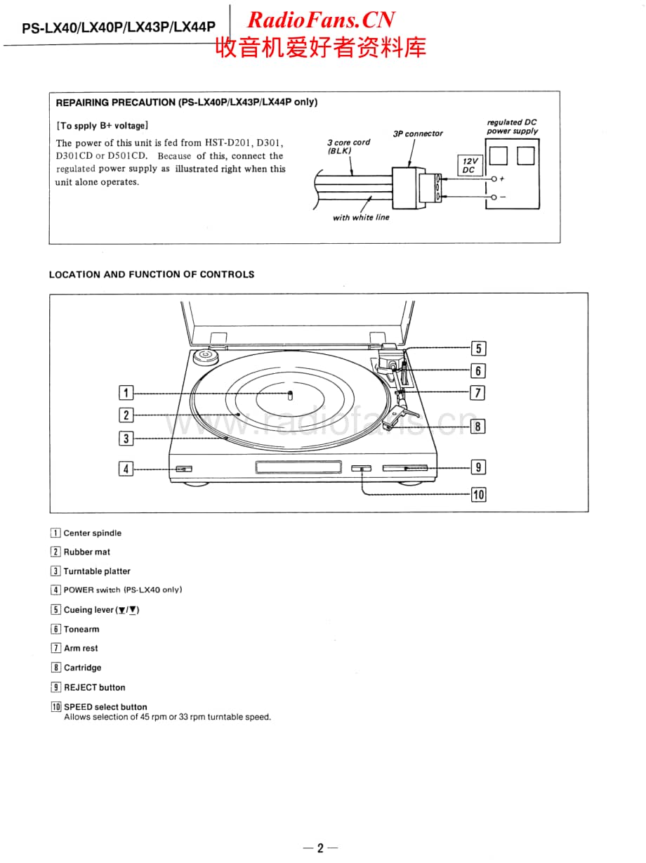 Sony-PS-LX44P-Service-Manual电路原理图.pdf_第2页