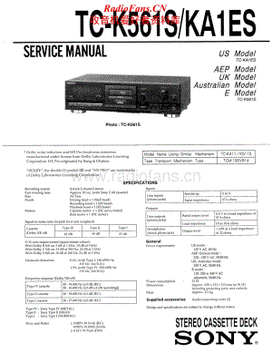 Sony-TC-K561S-Service-Manual电路原理图.pdf