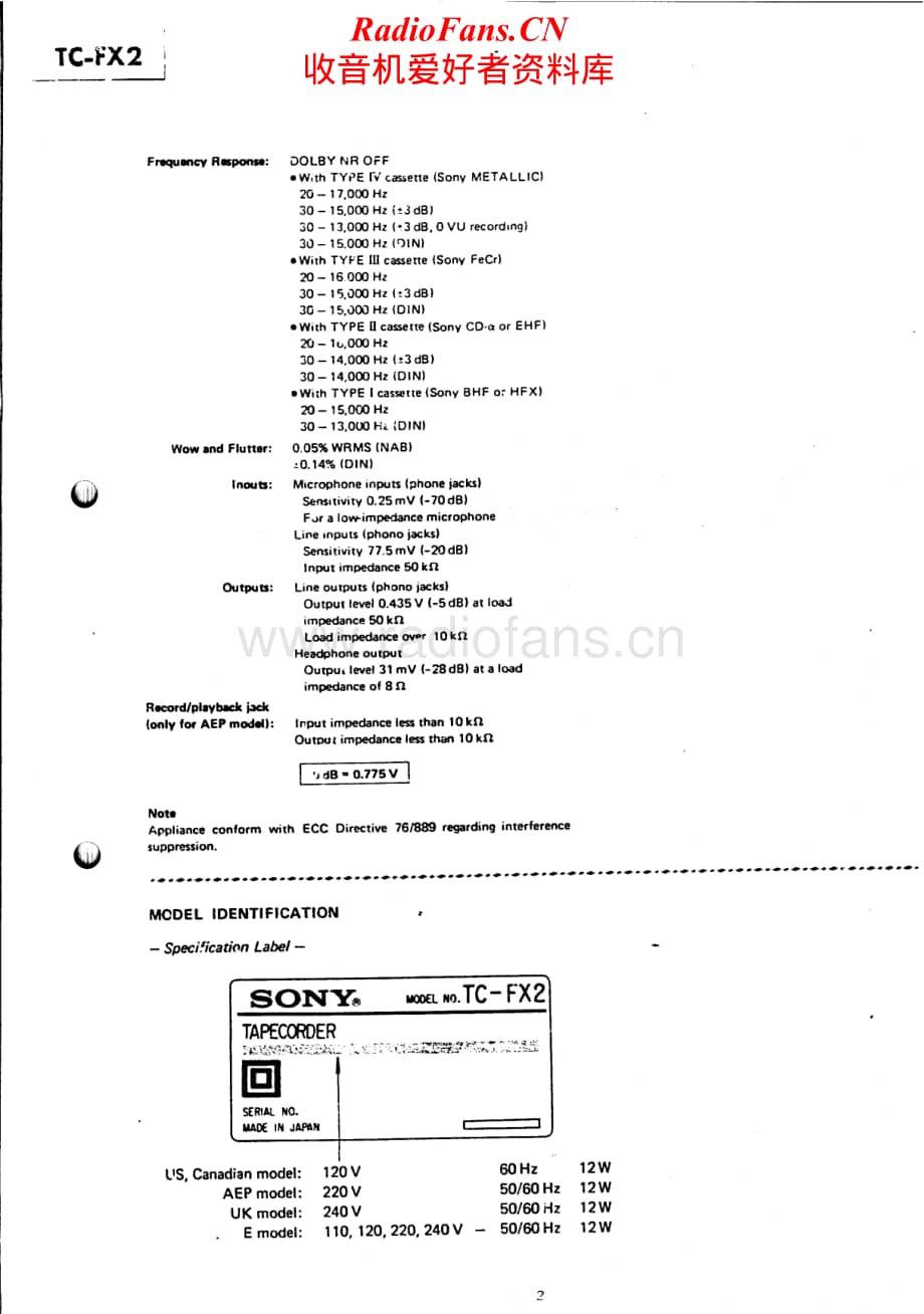 Sony-TC-FX2-Service-Manual电路原理图.pdf_第2页