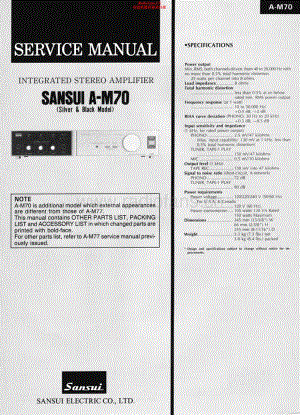 Sansui-AM-70-Service-Manual电路原理图.pdf