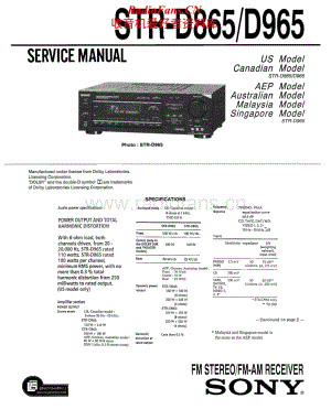 Sony-STR-D965-Service-Manual电路原理图.pdf