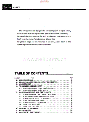 Sansui-AU-4400-Service-Manual电路原理图.pdf