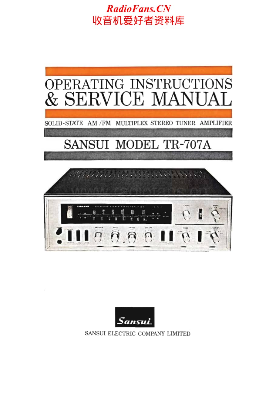 Sansui-TR-707A-Service-Manual电路原理图.pdf_第1页