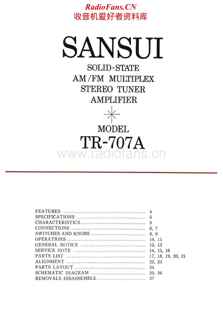 Sansui-TR-707A-Service-Manual电路原理图.pdf_第2页