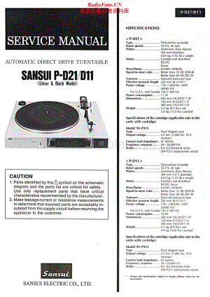 Sansui-P-D11-Service-Manual电路原理图.pdf