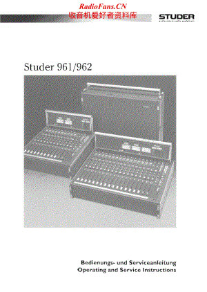 Studer-961-Service-Manual-Section-1电路原理图.pdf