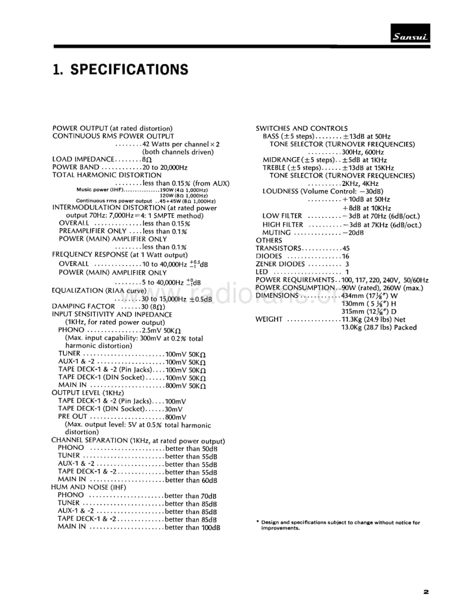 Sansui-AU-6600-Service-Manual电路原理图.pdf_第3页