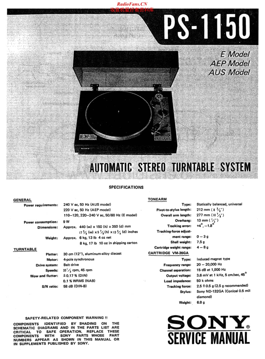 Sony-PS-1150-Service-Manual电路原理图.pdf_第1页