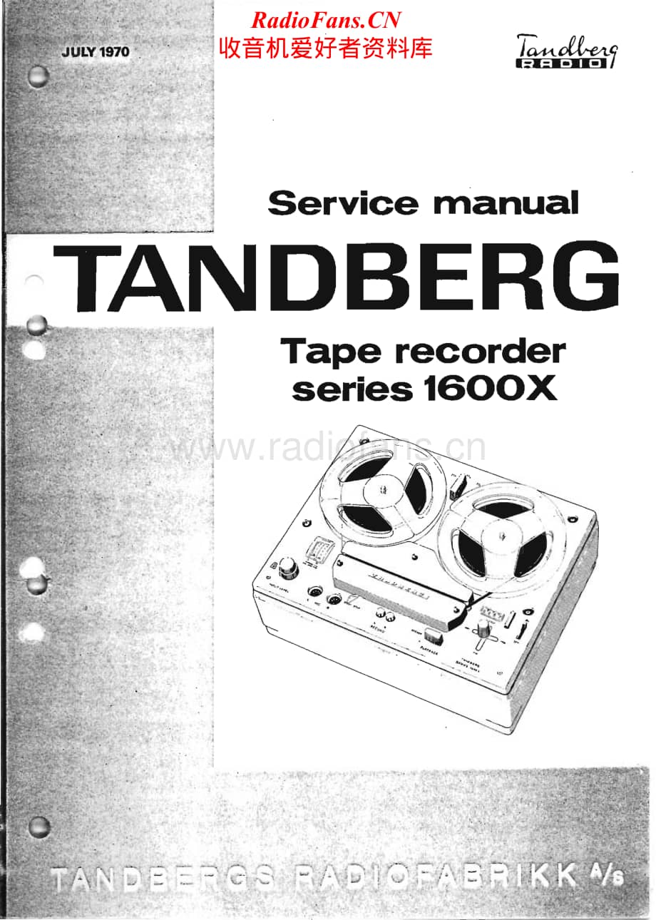 Tandberg-1600-X-Service-Manual电路原理图.pdf_第1页