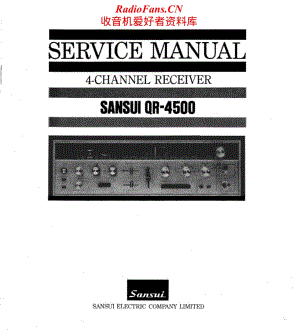 Sansui-QR-4500-Service-Manual电路原理图.pdf
