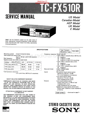 Sony-TC-FX510R-Service-Manual电路原理图.pdf