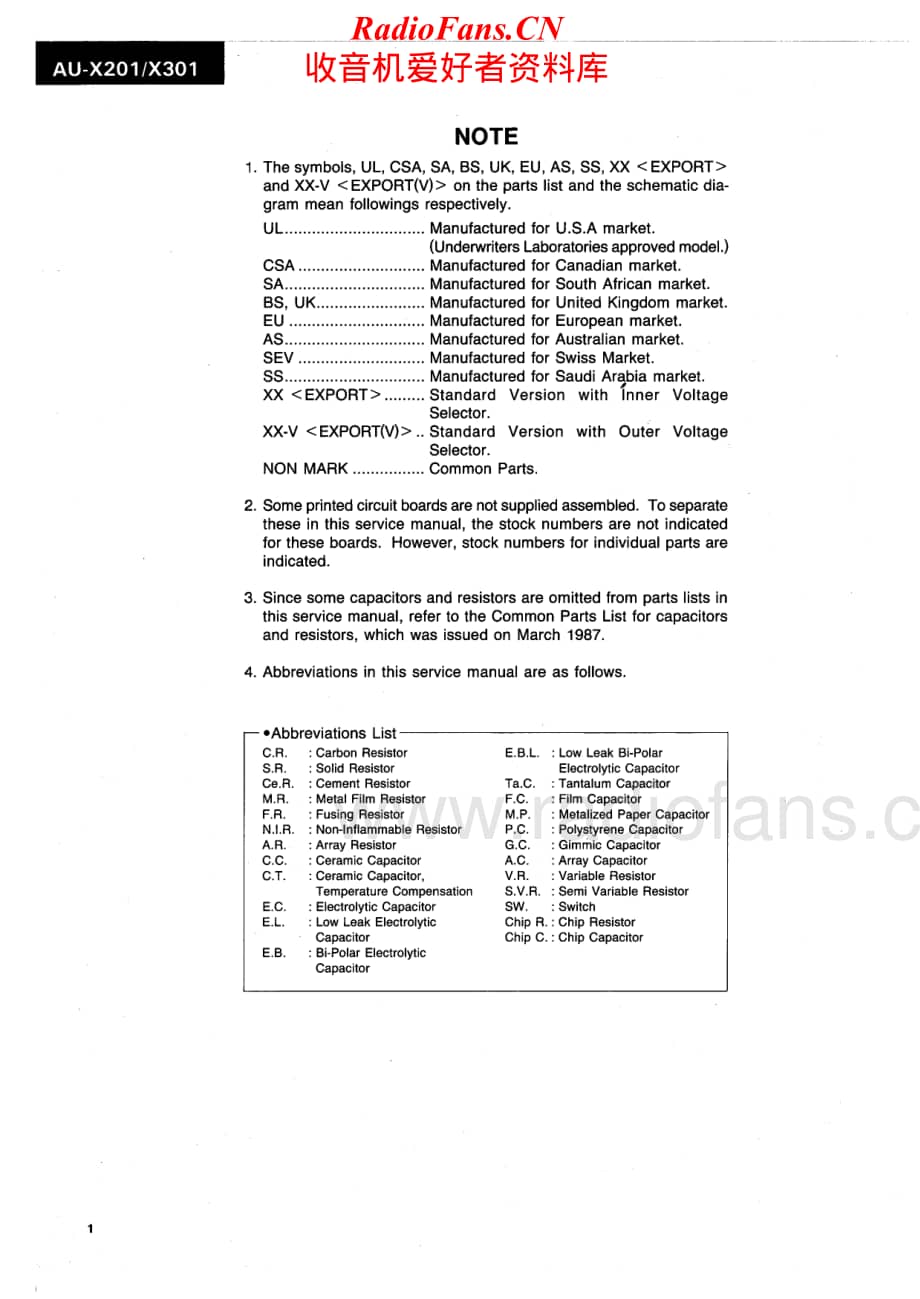 Sansui-AUX-301-Service-Manual电路原理图.pdf_第2页