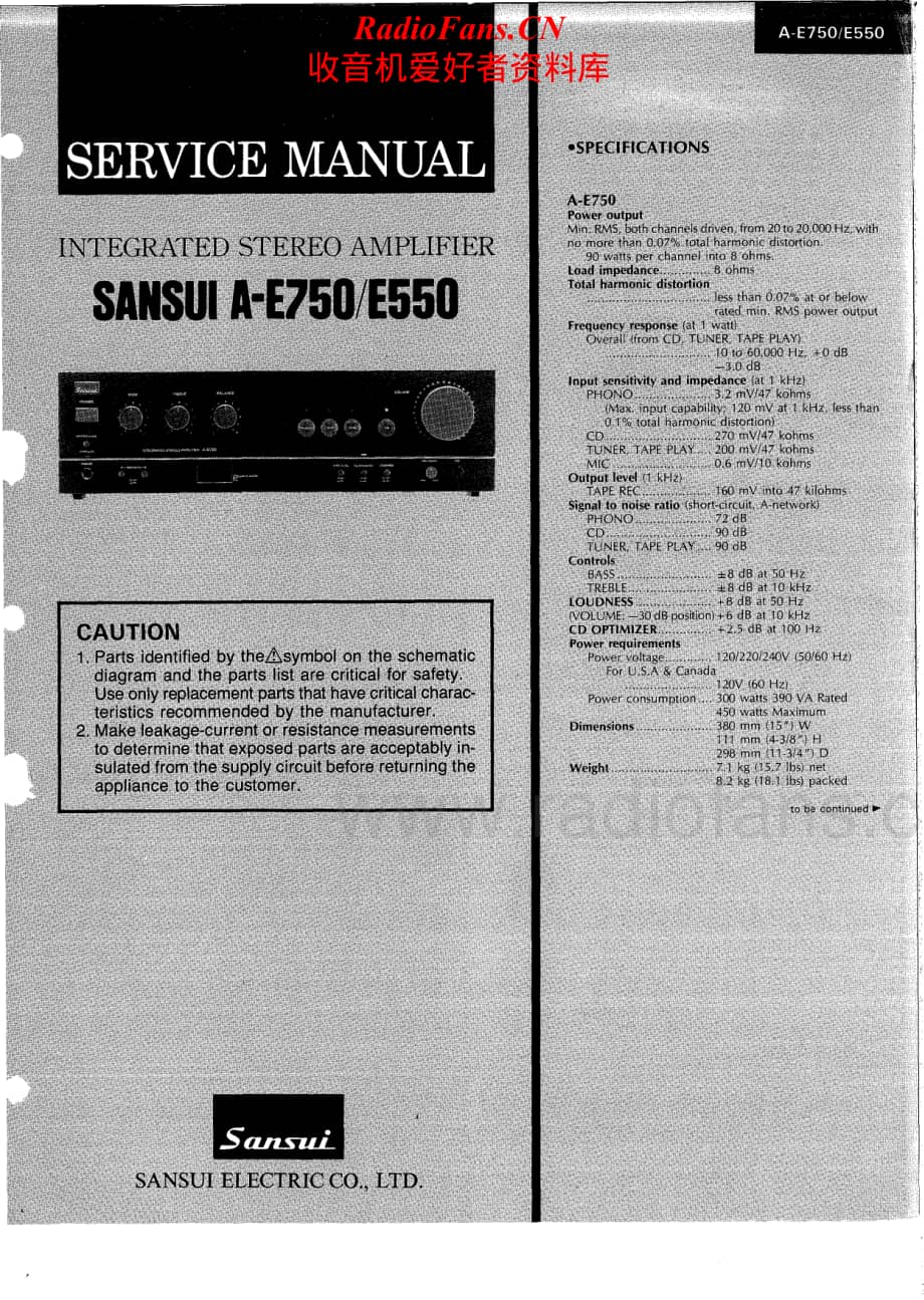 Sansui-AE-750-Service-Manual电路原理图.pdf_第1页