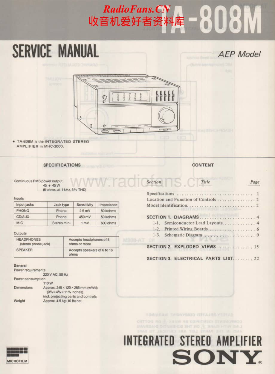 Sony-TA-808M-Service-Manual电路原理图.pdf_第1页