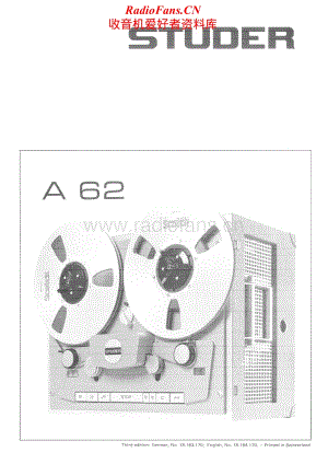 Studer-A-62-Service-Manual-Section-1电路原理图.pdf