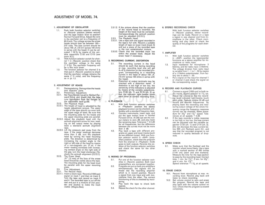 Tandberg-74-Schematic-Adjustments电路原理图.pdf_第3页