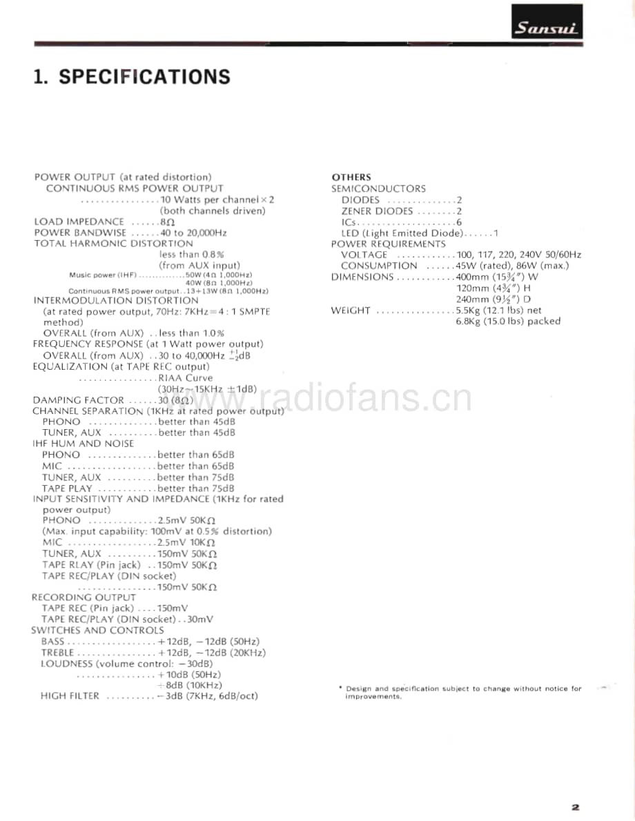 Sansui-AU-2200-Service-Manual电路原理图.pdf_第3页