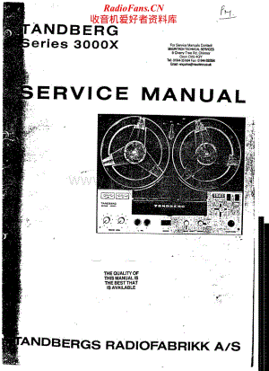 Tandberg-3000-X-Service-Manual电路原理图.pdf
